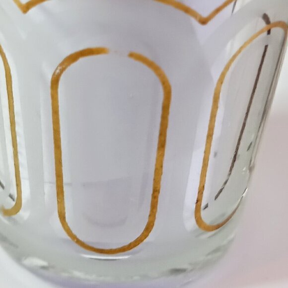 Vtg Fath Moroccan tea glasses white and gold - Picture 6 of 6